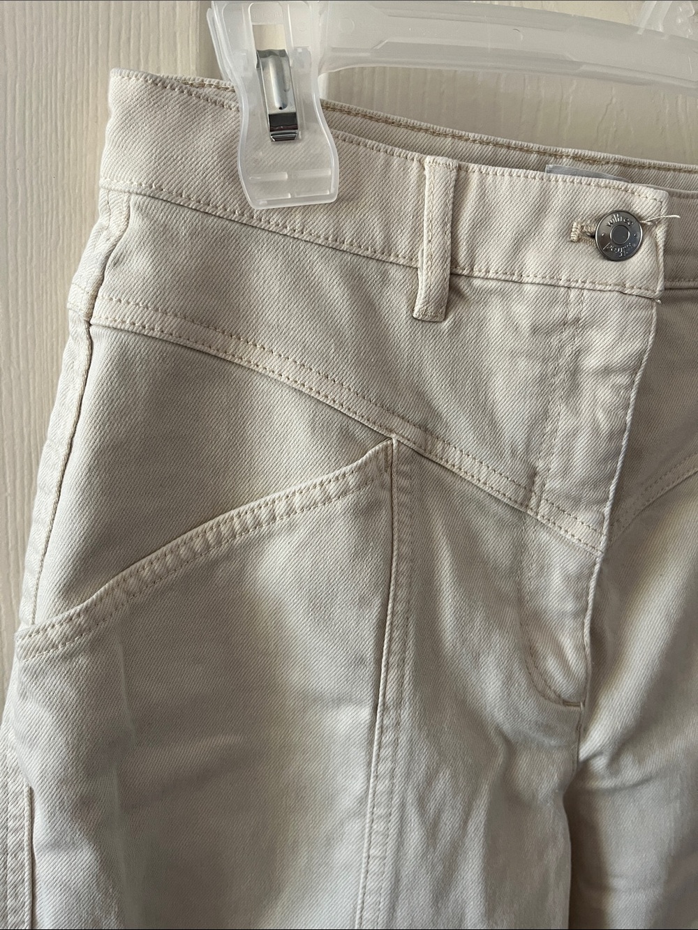 Wilfred High-Rise White Denim Trousers - Picture 3 of 4